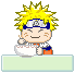 Naruto eating rice